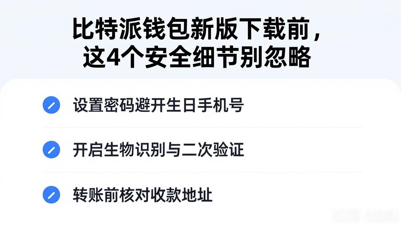 比特派钱包新版下载前,这4个安全细节别忽略