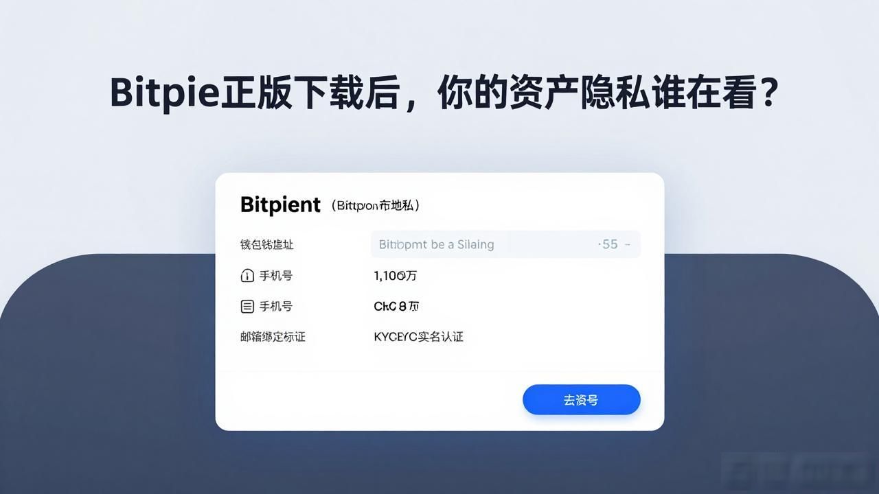 Bitpie正版下载后，你的资产隐私谁在看？