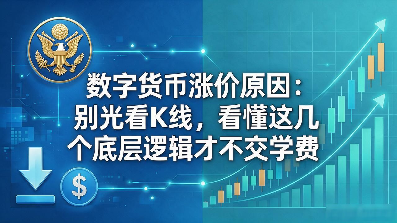 数字货币涨价原因：别光看K线，看懂这几个底层逻辑才不交学费