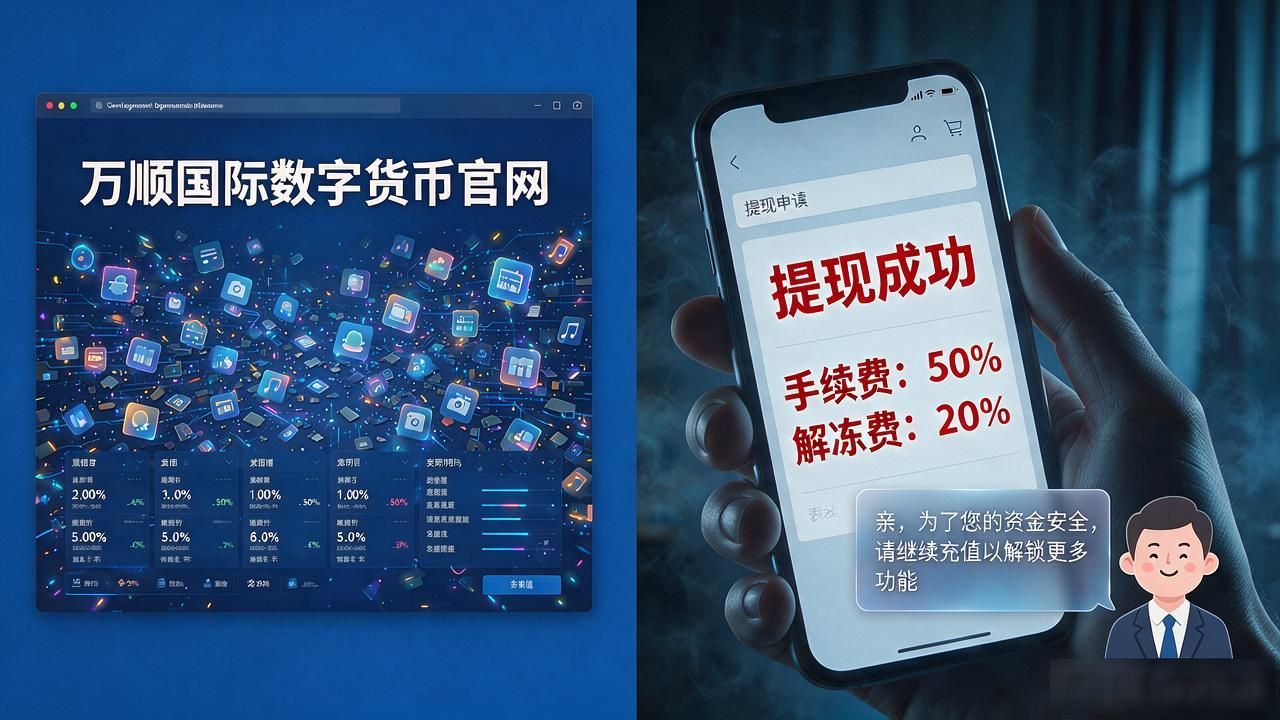 万顺国际数字货币官网靠谱吗，普通人别被官网两个字忽悠