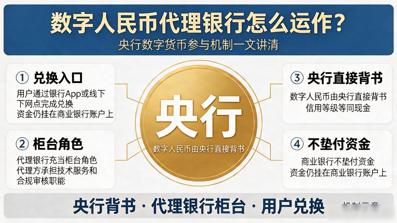 数字人民币代理银行怎么运作?央行数字货币参与机制一文讲清