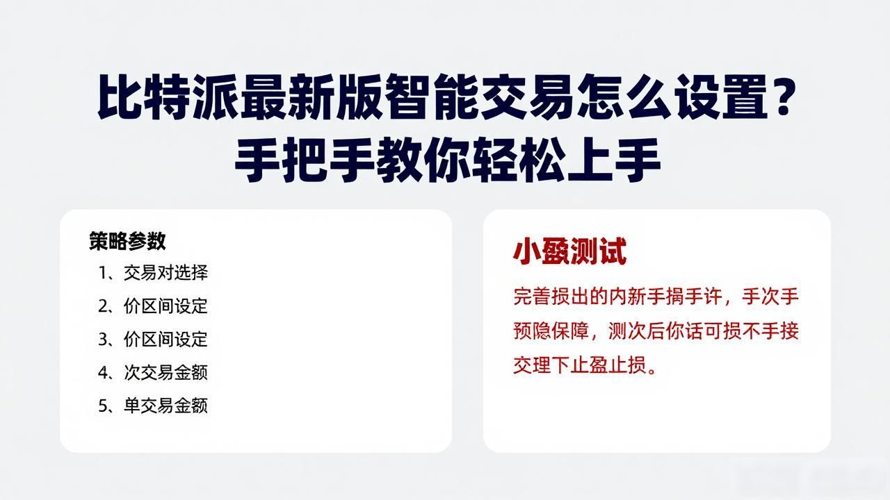 比特派最新版智能交易怎么设置?手把手教你轻松上手