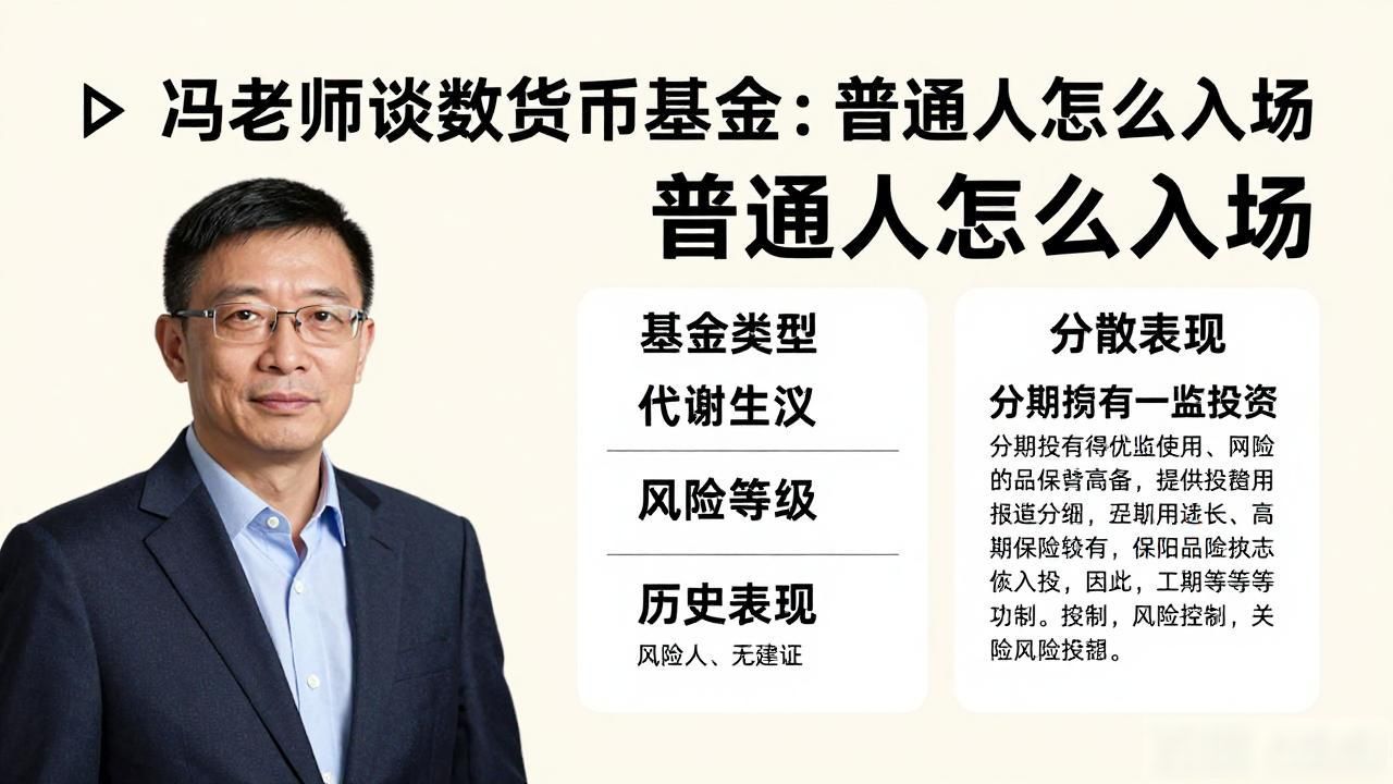 冯老师谈数字货币基金：普通人怎么入场