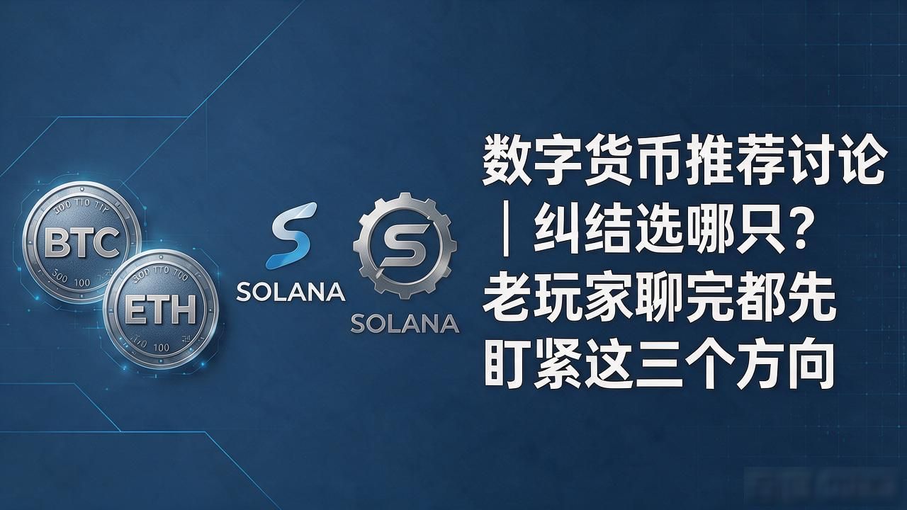 数字货币推荐讨论|纠结选哪只?老玩家聊完都先盯紧这三个方向