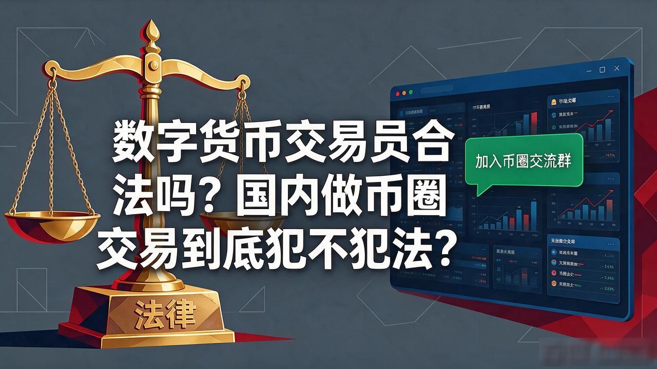 数字货币交易员合法吗？国内做币圈交易到底犯不犯法