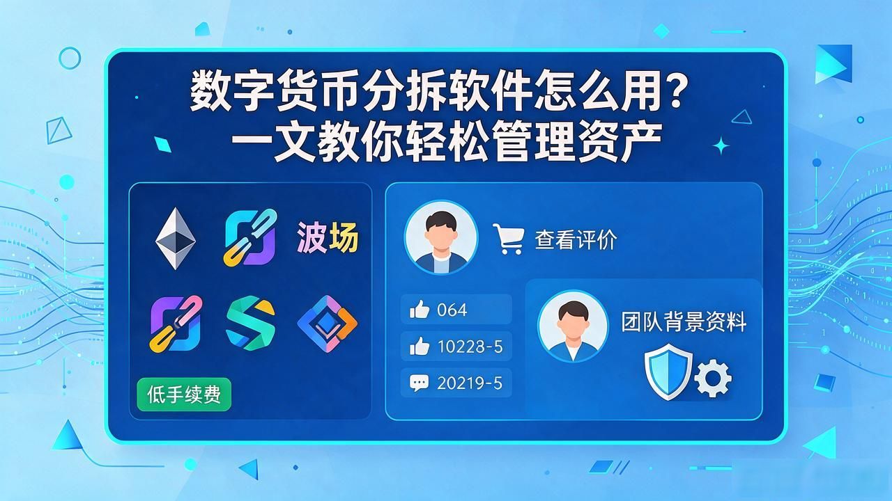 数字货币分拆软件怎么用？一文教你轻松管理资产