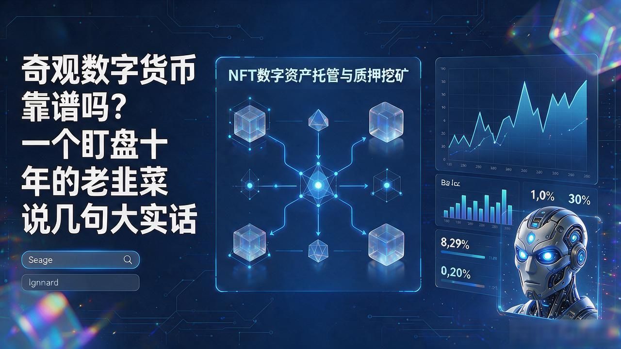 奇观数字货币靠谱吗？一个盯盘十年的老韭菜说几句大实话
