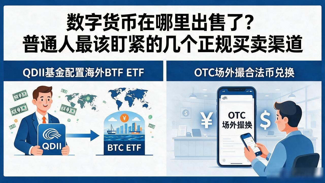 数字货币在哪里出售了?普通人最该盯紧的几个正规买卖渠道