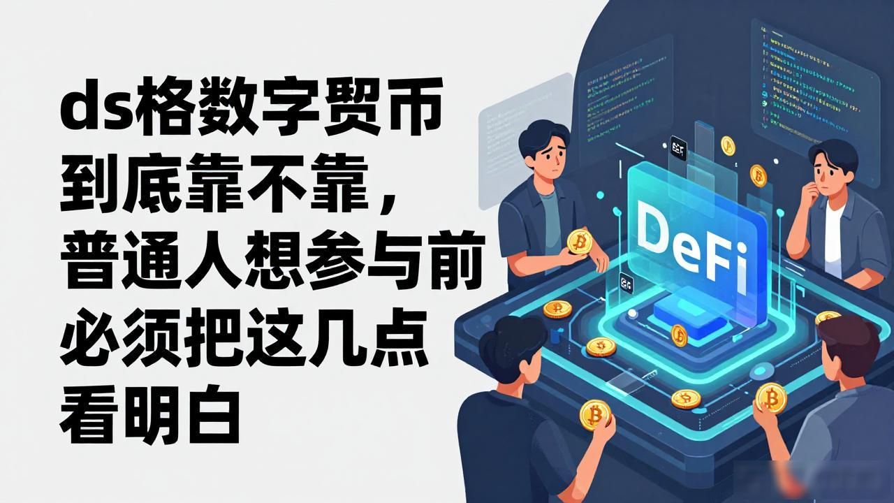 ds格数字货币到底靠不靠谱，普通人想参与前必须把这几点看明白