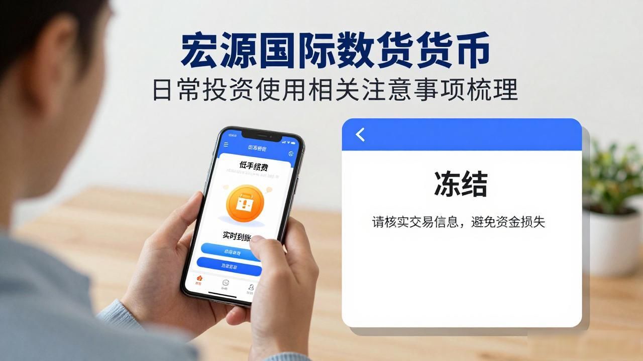 宏源国际数字货币 日常投资使用相关注意事项梳理