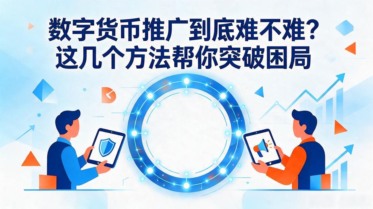 数字货币推广到底难不难？这几个方法帮你突破困局