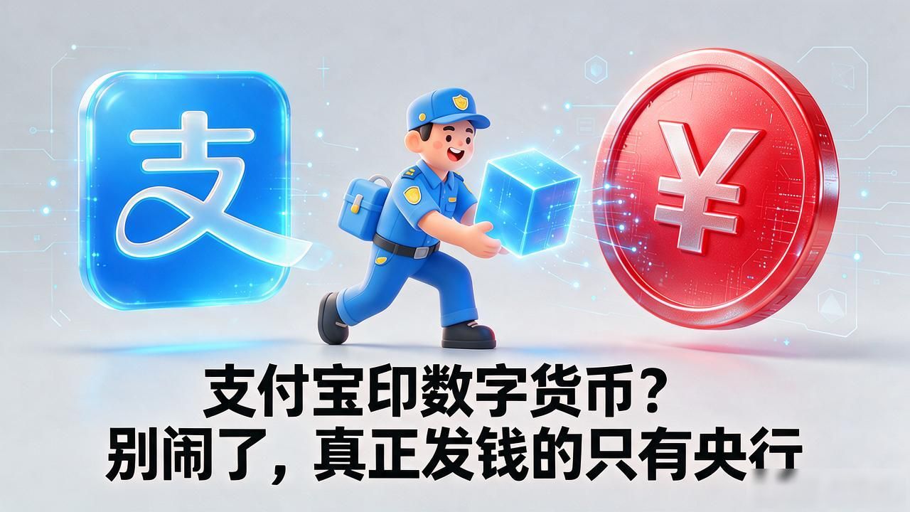 支付宝印数字货币？别闹了，真正发钱的只有央行