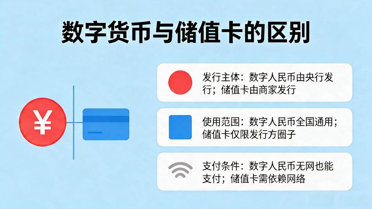 数字货币和电子储值卡有什么区别?一文讲清楚