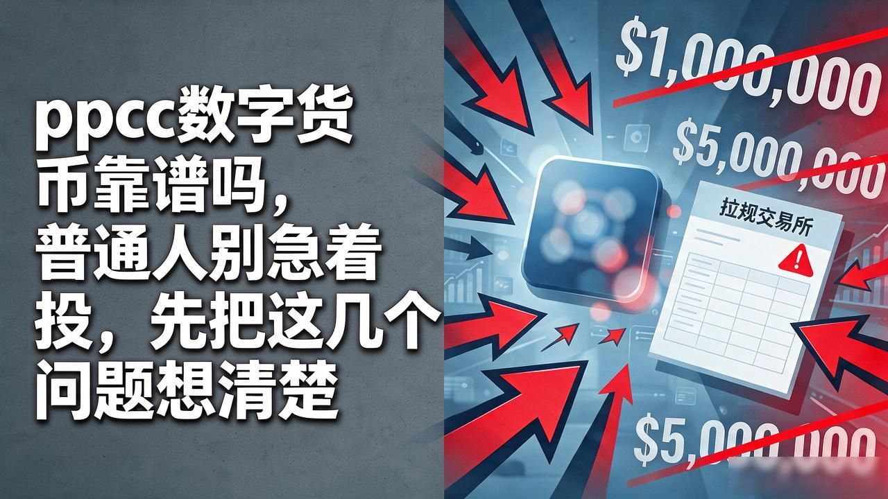 ppcc数字货币靠谱吗，普通人别急着投，先把这几个问题想清楚