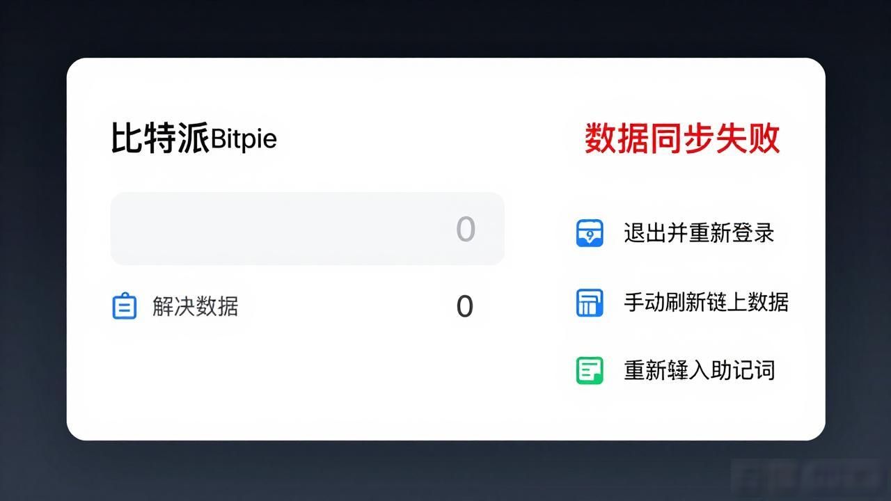 比特派Bitpie正式版下载后遇到的数据问题，一篇帮你解决