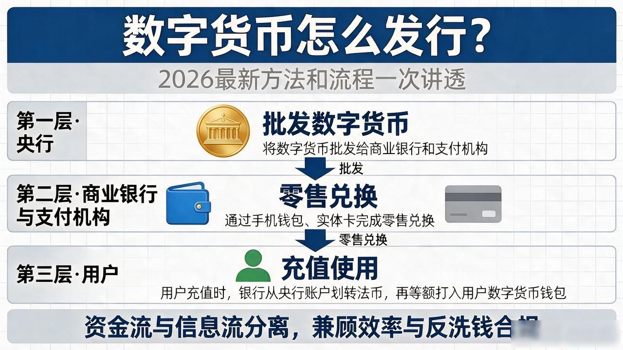 数字货币怎么发行？2026最新方法和流程一次讲透