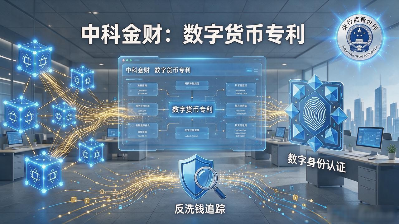 中科金财数字货币专利：布局全场景，筑牢技术护城河