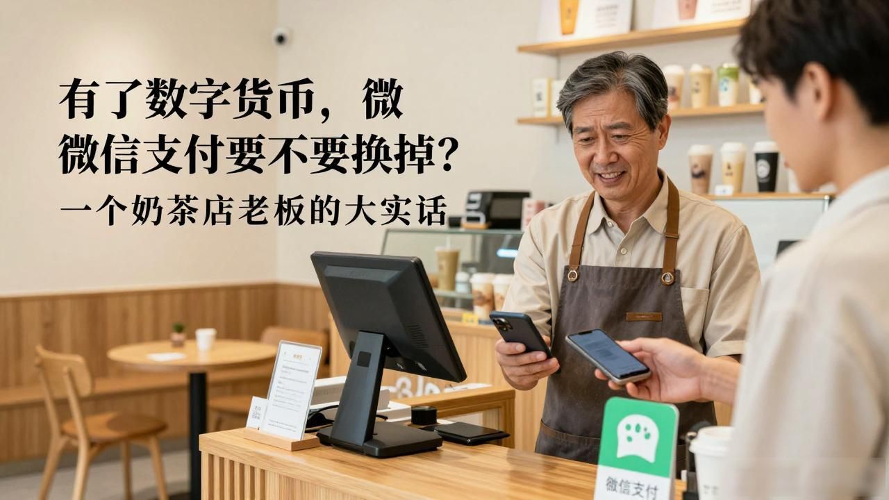 有了数字货币，微信支付要不要换掉？一个奶茶店老板的大实话