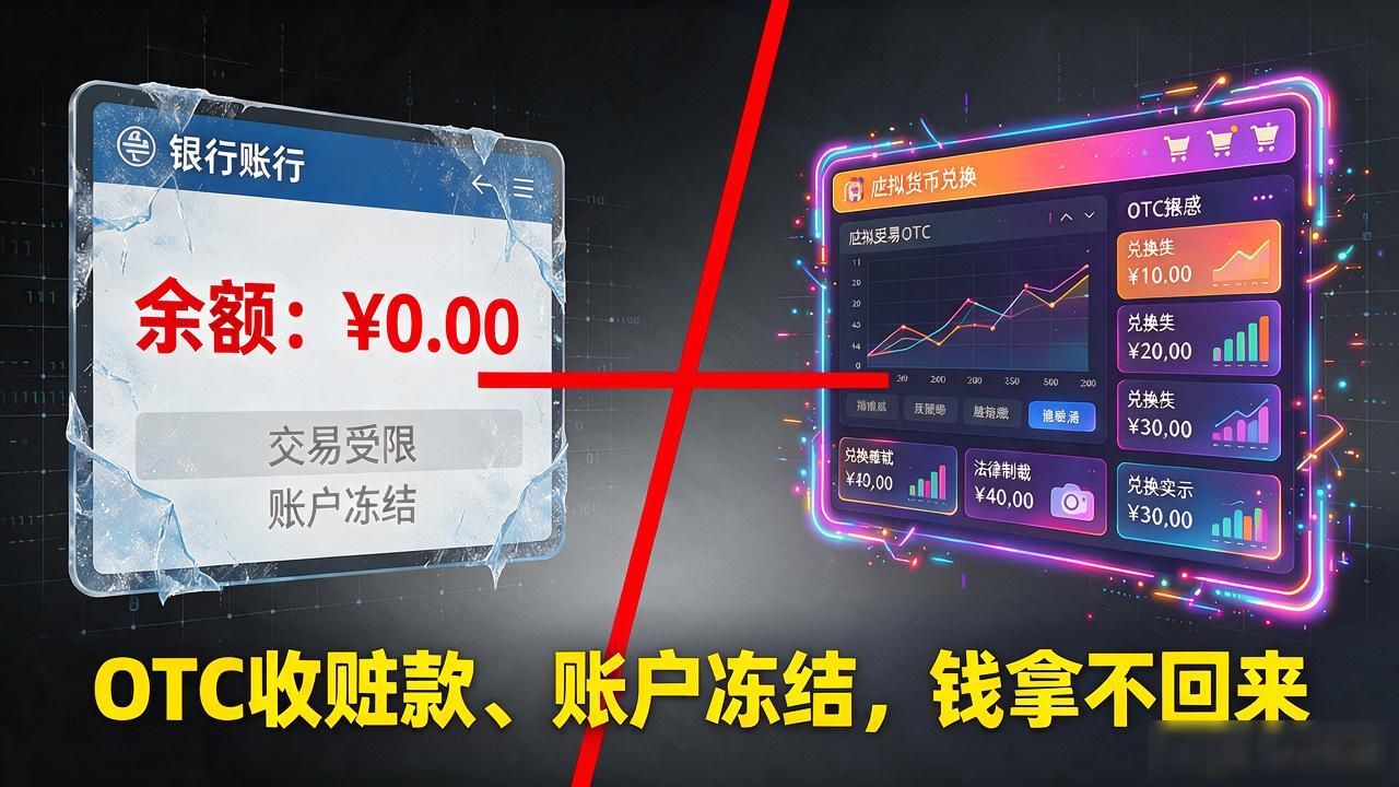 数字货币不能换人民币？OTC收赃款、账户冻结，坑比你想象的深