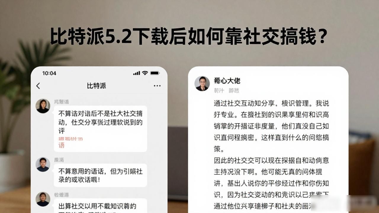 比特派5.2下载后如何靠社交搞钱?