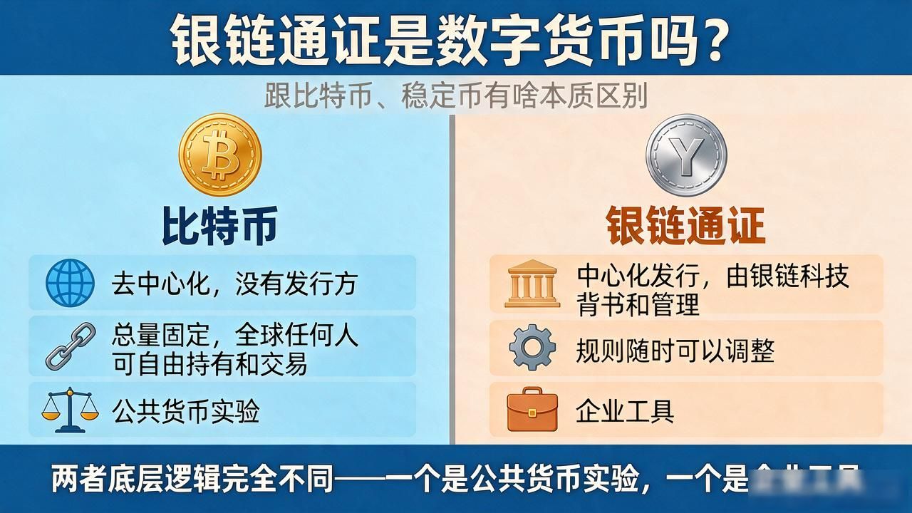 银链通证是数字货币吗？跟比特币、稳定币有啥本质区别