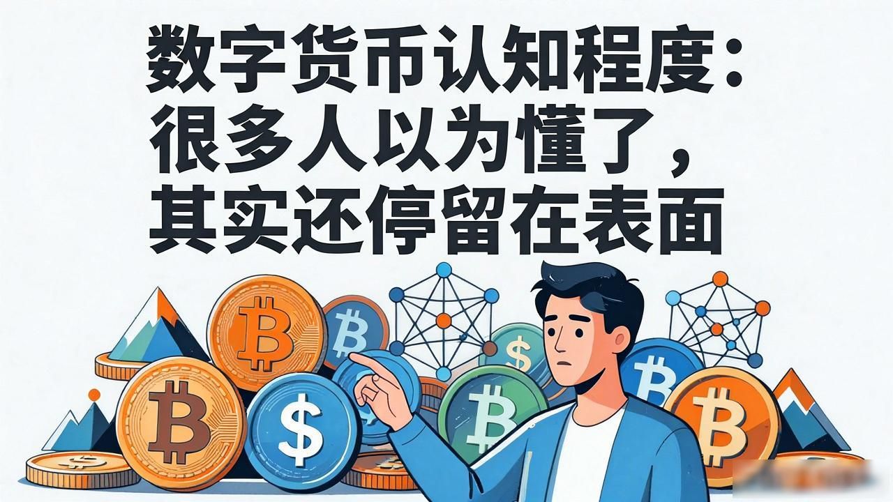 数字货币认知程度：很多人以为懂了，其实还停留在表面