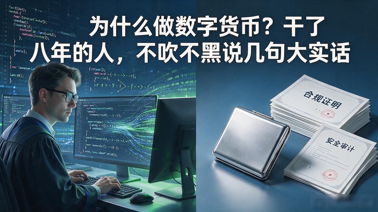 为什么做数字货币？干了八年的人，不吹不黑说几句大实话