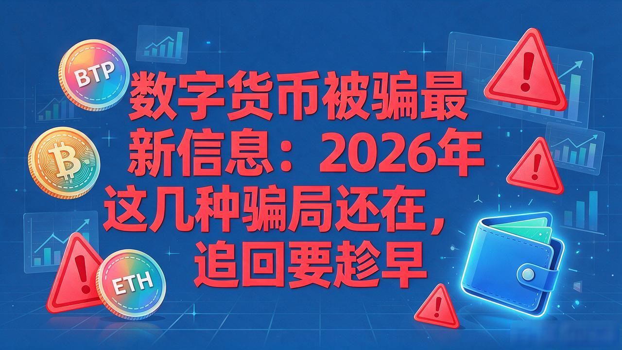 数字货币被骗最新信息:2026年这几种骗局还在,追回要趁早
