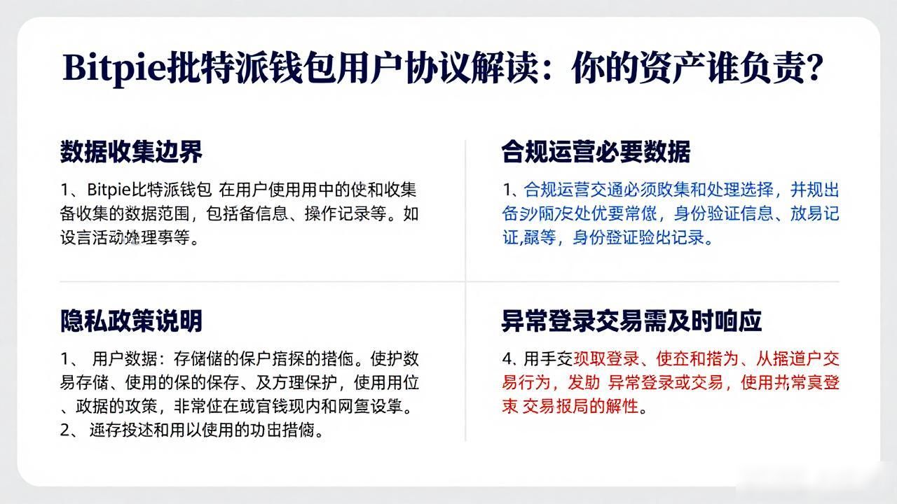 Bitpie比特派钱包用户协议解读：你的资产谁负责？