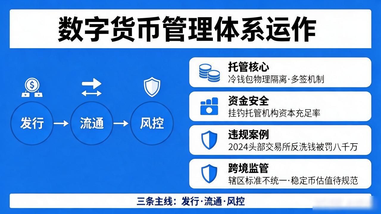 数字货币的管理体系到底怎么运作？发行、流通、风控三条线一次讲清
