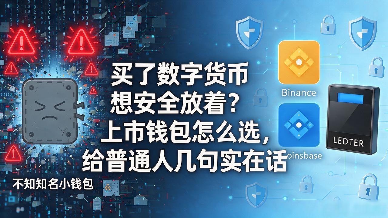 买了数字货币想安全放着?上市钱包怎么选,给普通人几句实在话