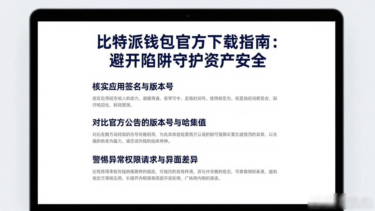 比特派钱包官方下载指南:避开陷阱守护资产安全