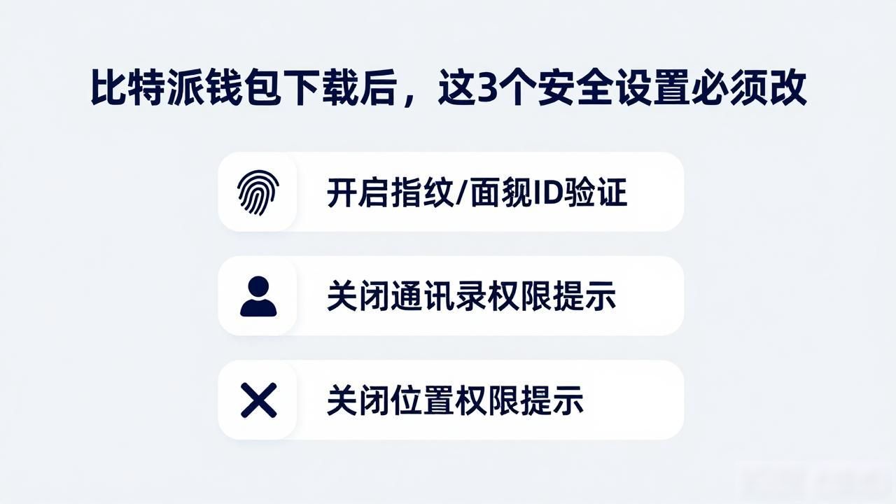 比特派钱包下载后,这3个安全设置必须改