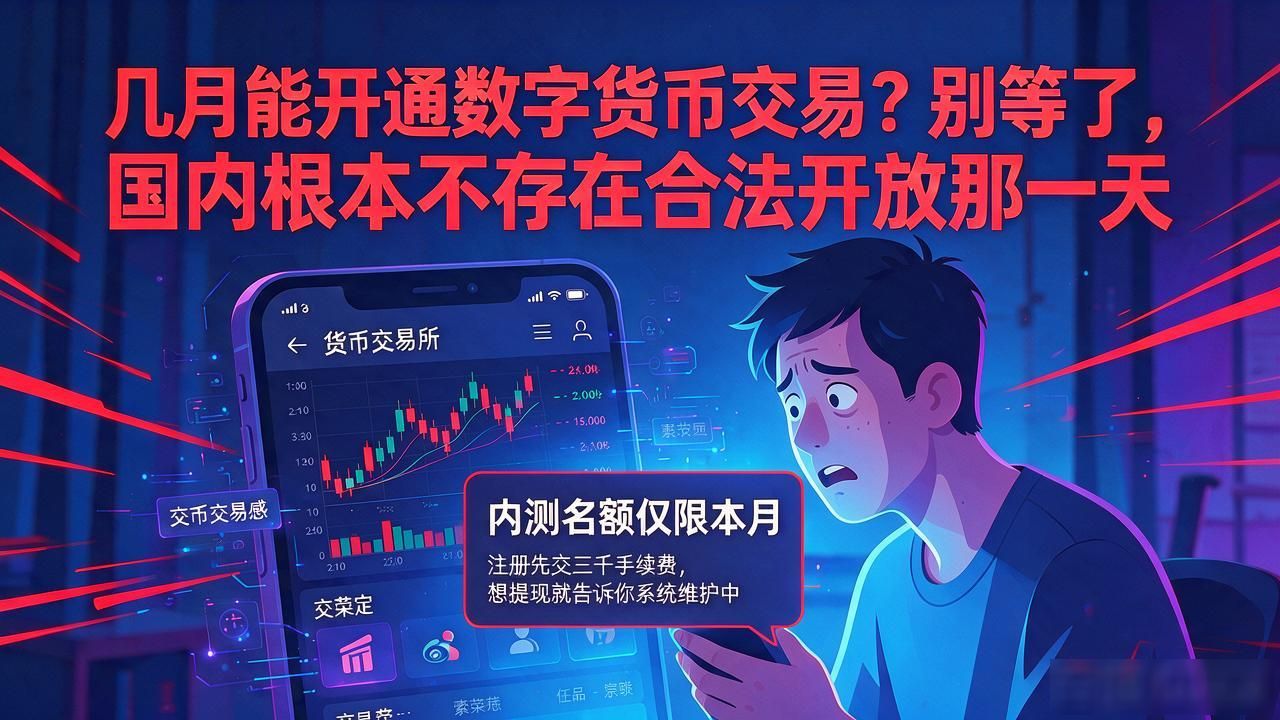 几月能开通数字货币交易？别等了，国内根本不存在合法开放那一天