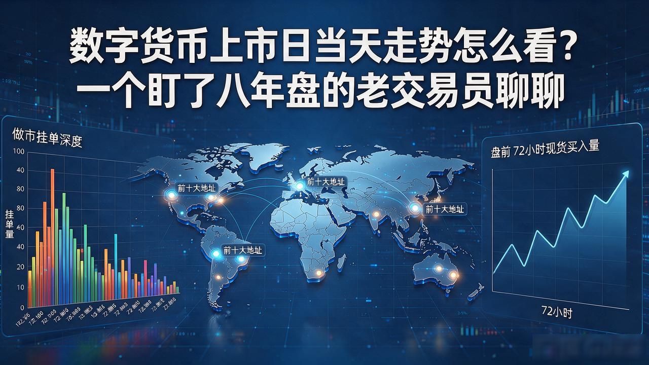 数字货币上市日当天走势怎么看?一个盯了八年盘的老交易员聊聊