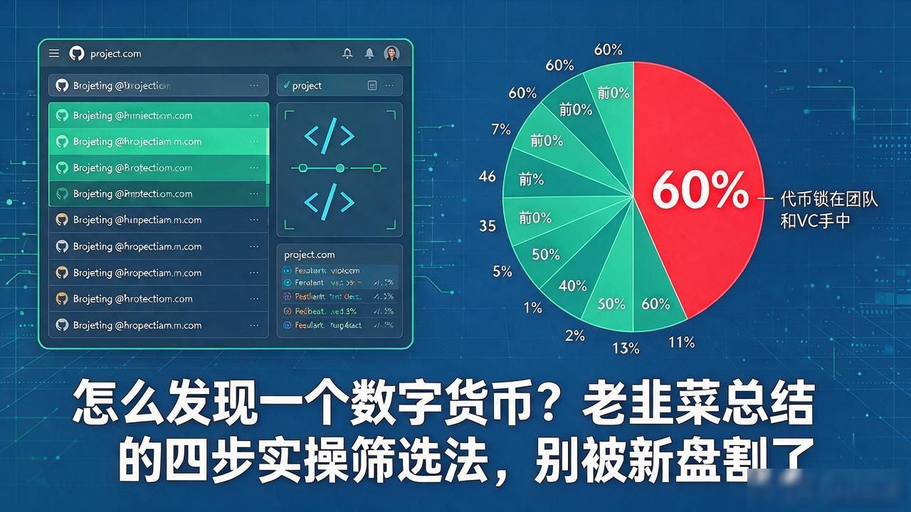 怎么发现一个数字货币？老韭菜总结的四步实操筛选法，别被新盘割了
