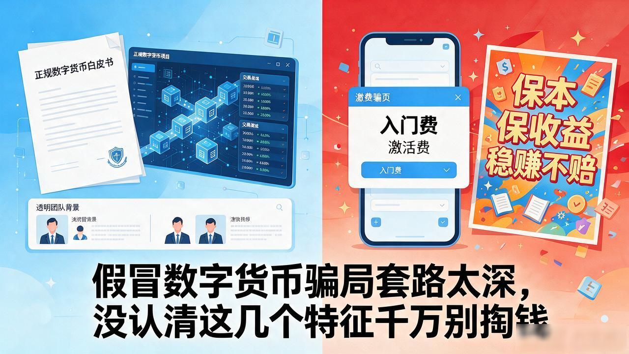 假冒数字货币骗局套路太深，没认清这几个特征千万别掏钱