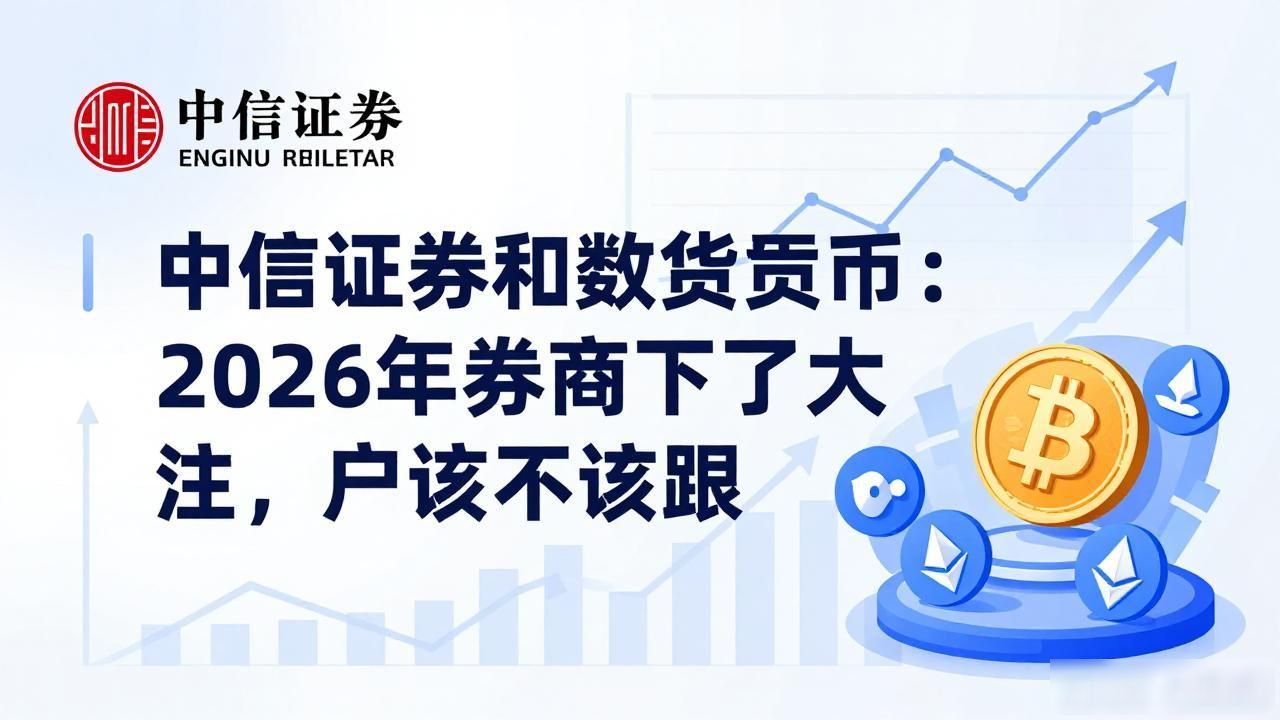 中信证券和数字货币:2026年券商下了大注,散户该不该跟