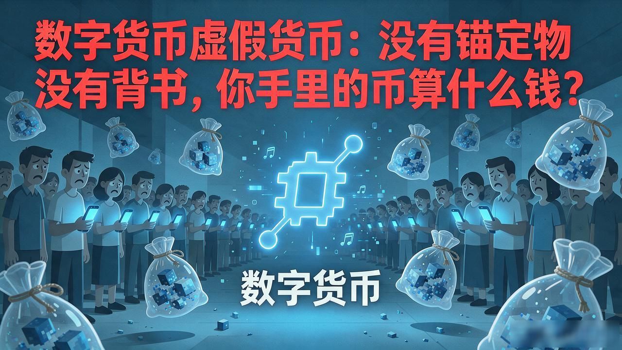 数字货币虚假货币：没有锚定物没有背书，你手里的币算什么钱