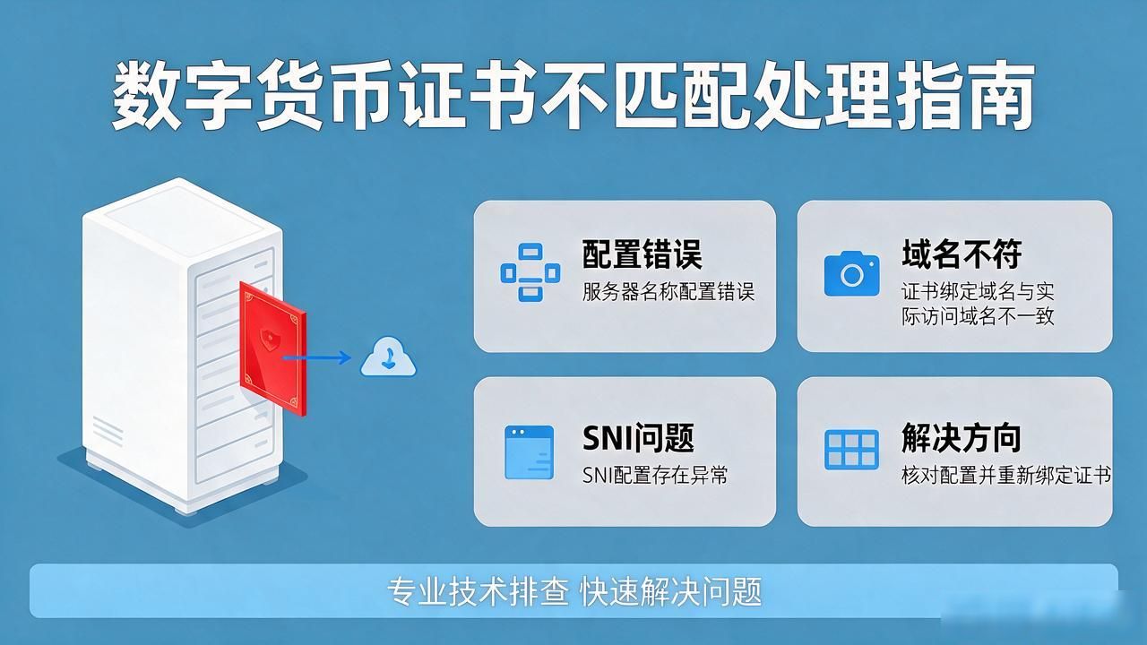 数字货币证书不匹配怎么办?一文讲清原因和解决方法