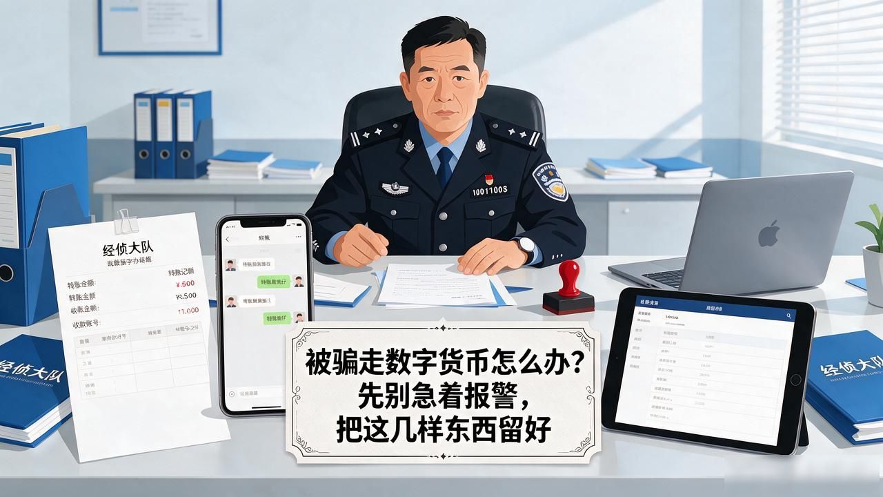 被骗走数字货币怎么办？先别急着报警，把这几样东西留好
