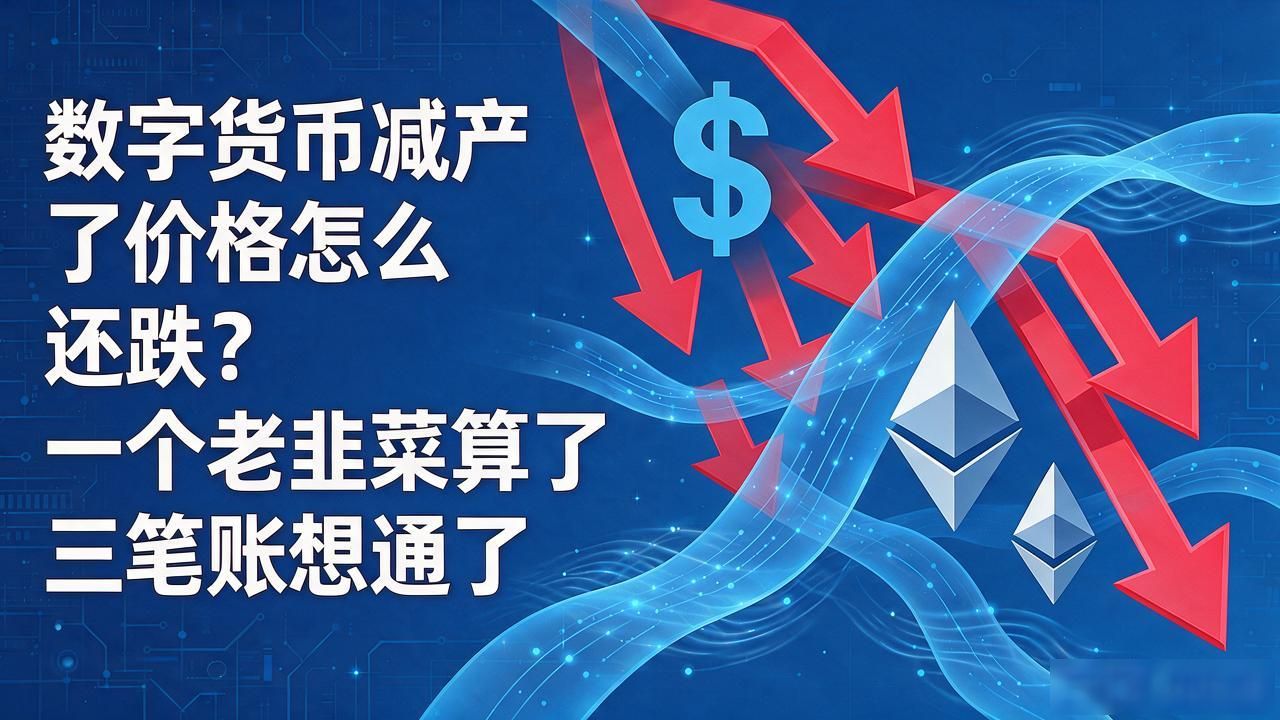 数字货币减产了价格怎么还跌？一个老韭菜算了三笔账想通了