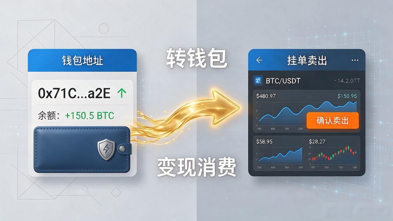送我的数字货币到底怎么用?转钱包、消费、提现一步步讲清