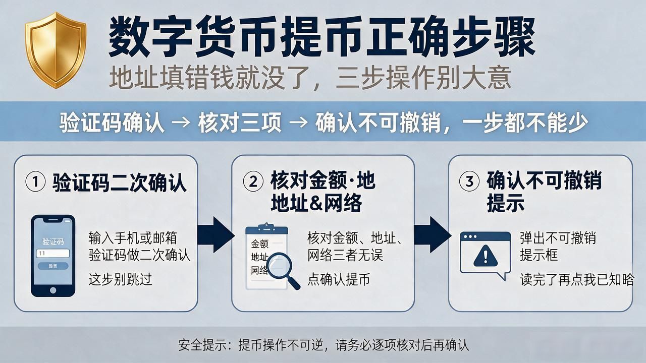 数字货币怎么提交钱包？地址填错钱就没了，正确提币步骤看这里