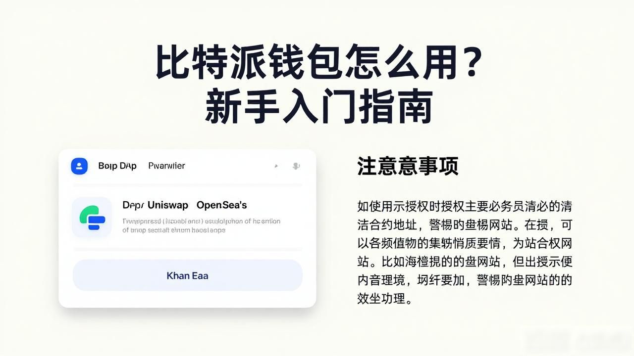 比特派钱包怎么用？新手入门指南