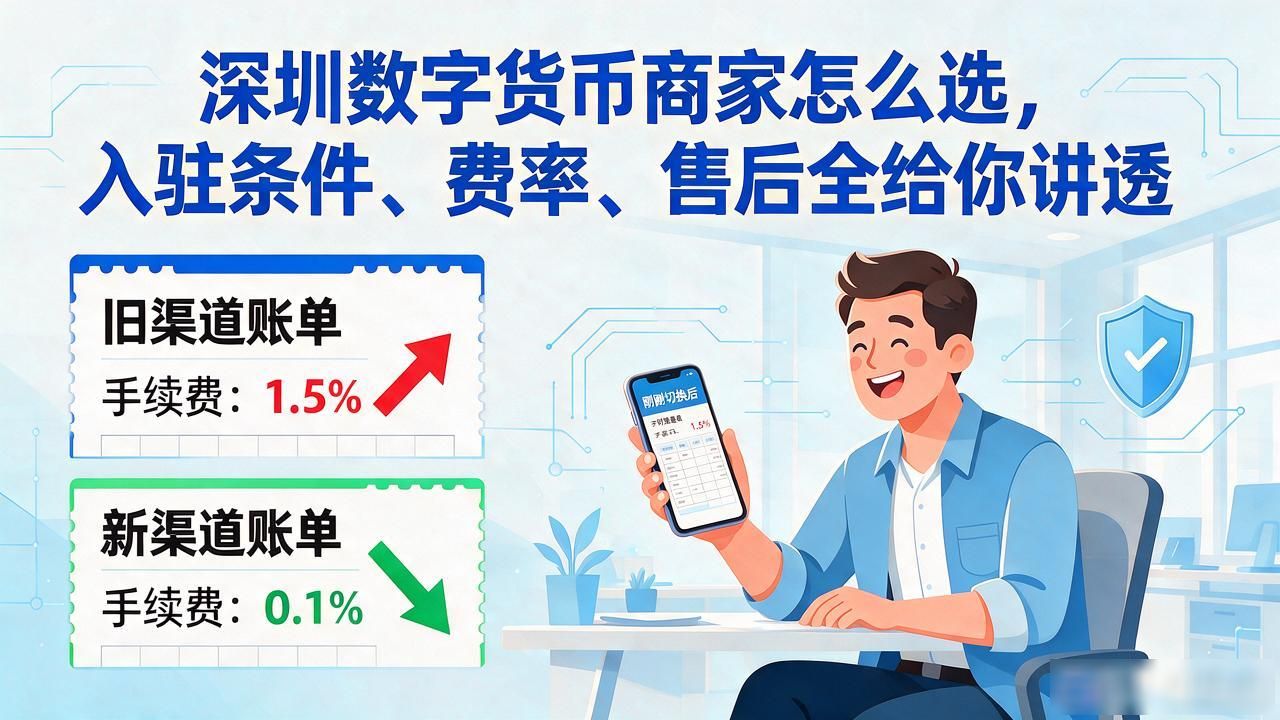 深圳数字货币商家怎么选,入驻条件、费率、售后全给你讲透