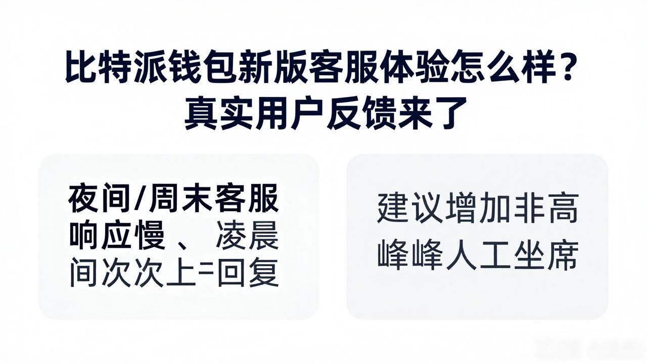 比特派钱包新版客服体验怎么样?真实用户反馈来了