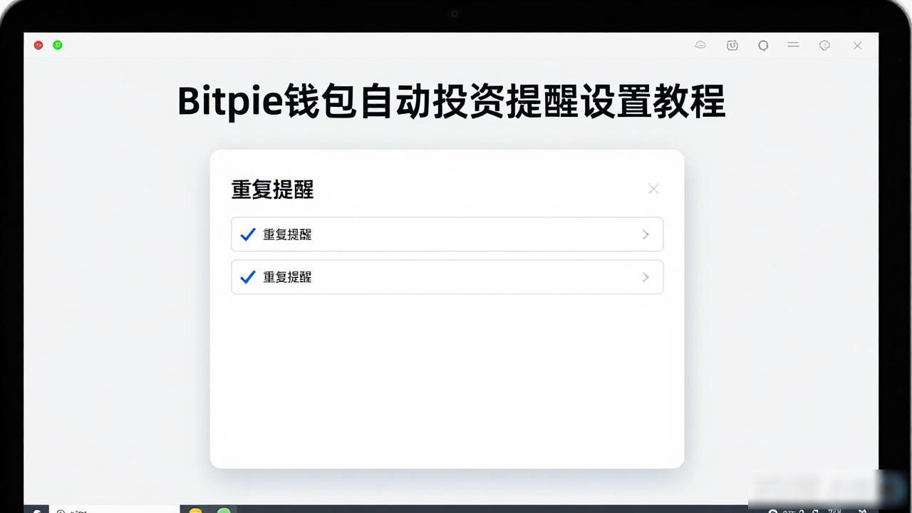 Bitpie钱包自动投资提醒设置教程