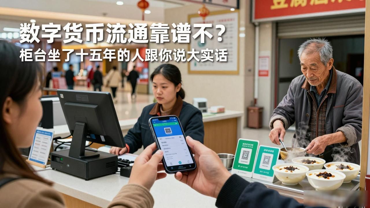 数字货币流通靠谱不?柜台坐了十五年的人跟你说大实话