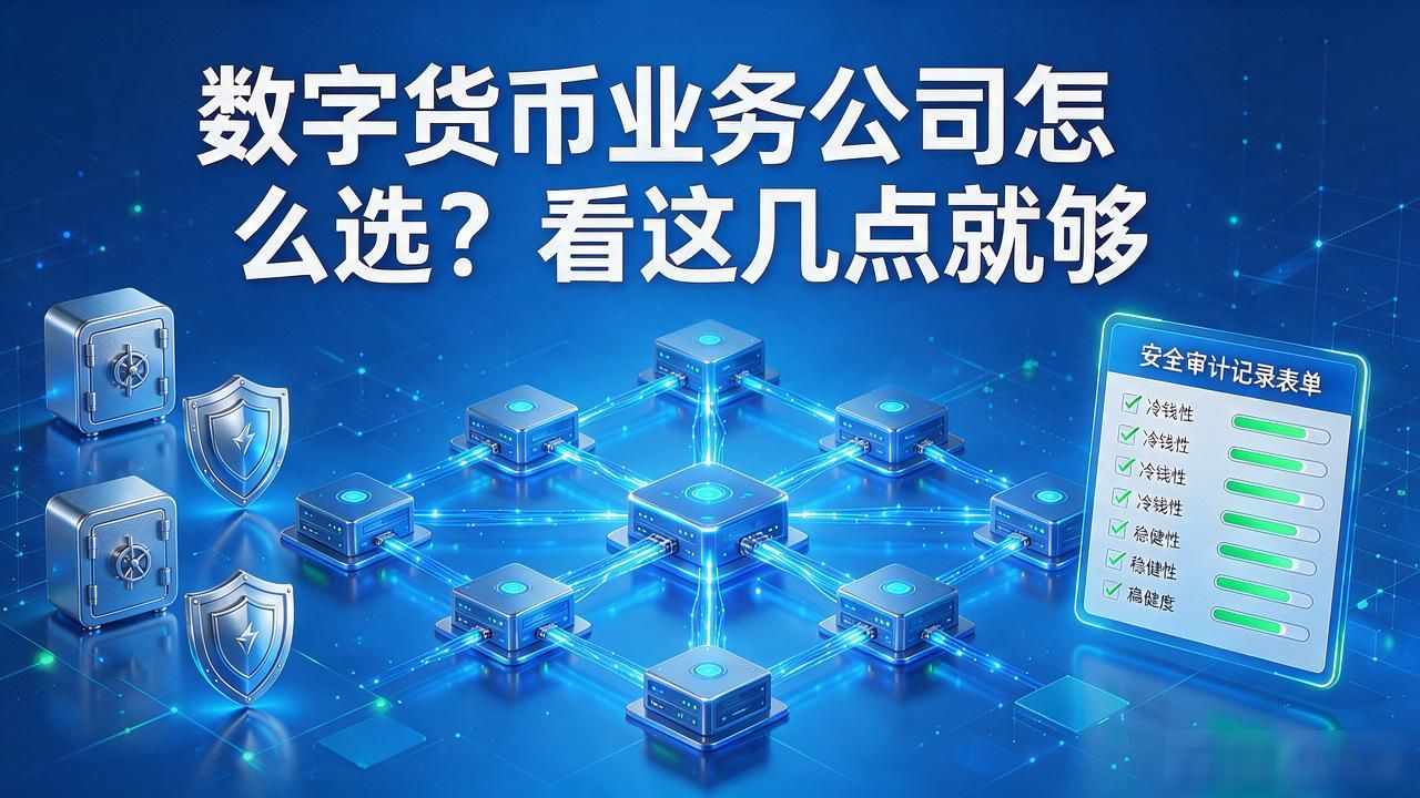 数字货币业务公司怎么选？看这几点就够
